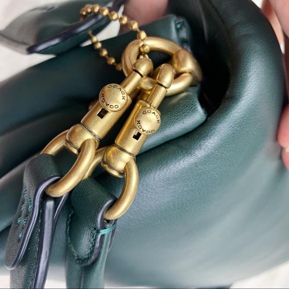 Coach Pillow Tabby Shoulder Bag 26 Amazon Green NEW - Picture 11 of 12